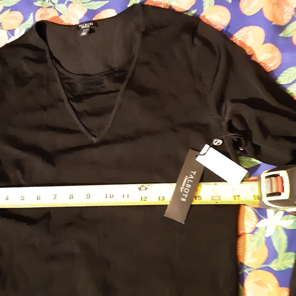 TALBOTS WOMENS BLACK LONG SLEEVE SHIRT SIZE LARGE BRAND NEW - Picture 3 of 5